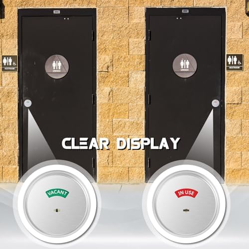 Tandefio Vacant Occupied Bathroom Deadbolt with Indicator