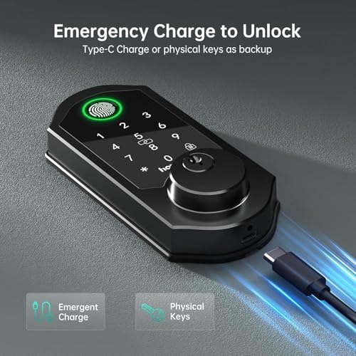 Smart Front Lock Set Fingerprint Smart Tech for Home Security