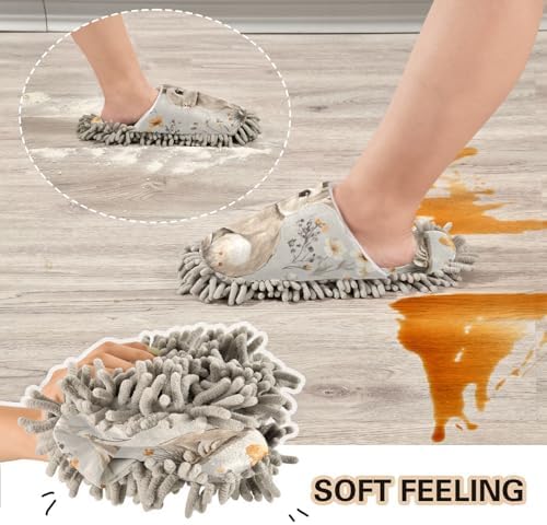 Stylish Microfiber Rabbit Slippers for Mopping