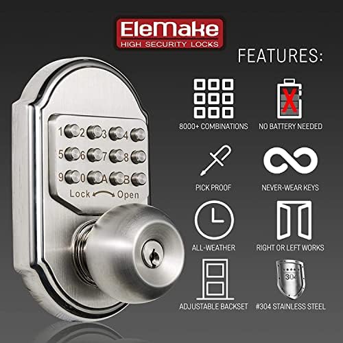 Secure Entry Keyless Keypad with Stainless Steel Security