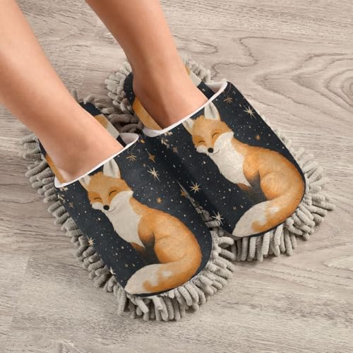 Magic Fox Washable Microfiber Cleaning Slippers