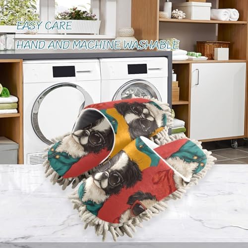 Microfiber Cleaning Slippers Soft Floor Mops for MenWomen