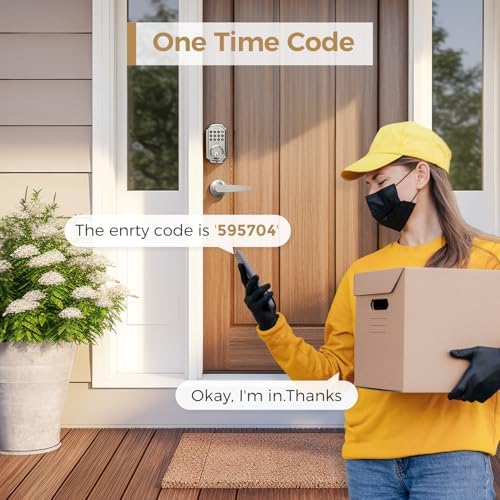 keyless entry door lock set with app control and 2 handle