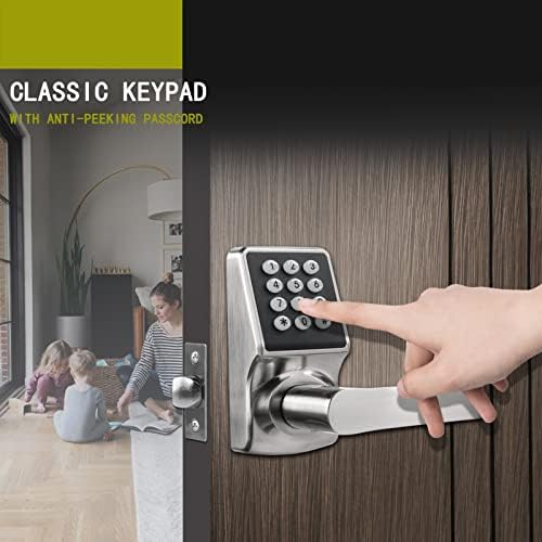 Versatile Door Lock Set with Keypad and Emergency Key