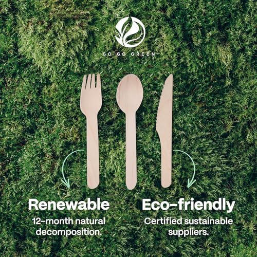 100 compostable cutlery set - 300 pieces