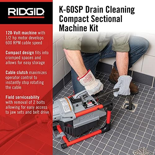 RIDGID 66492 K-60SP Drain Cleaning Kit